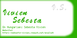 vivien sebesta business card